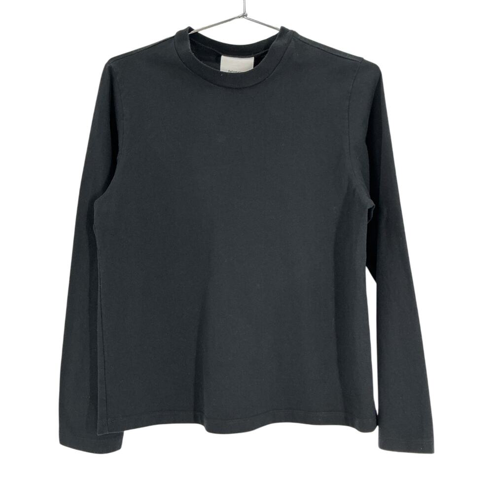 Reformation Classic Black Crewneck Top Size XS